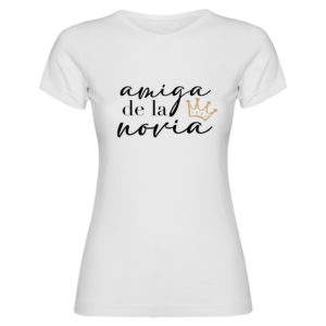 CAMISETA DESPEDIDA DE SOLTERA - AMIGA DE LA NOVIA ANILLO