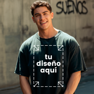 Camiseta Oversize Personalizada Unisex – Diseño Frontal y Trasero + Nombre en la Espalda